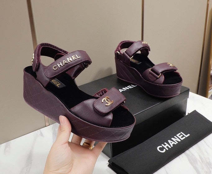 Women heel leather shoes, heel 5.5 cm, waterproof platform 2.5 cm,size 35-40, with box , SS110-188-193