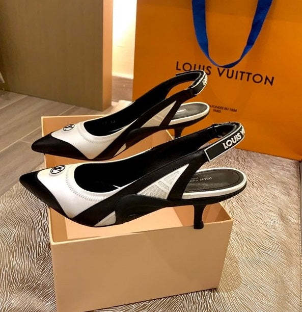 Women heel leather silk shoes, heel 5.5cm,size 34-41, with box , SS110-174-181