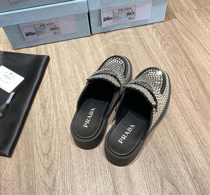Top Quality Women flat rhinestones shoes, size 35-42, with box , SS110-167