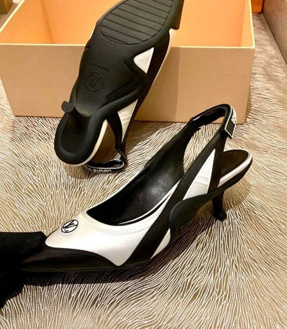Women heel leather silk shoes, heel 5.5cm,size 34-41, with box , SS110-174-181