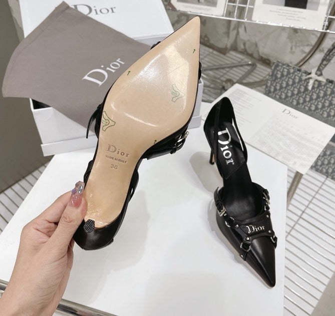 Top Quality Women heel leather shoes, heel 8cm,size 35-42, with box , SS110-170-171