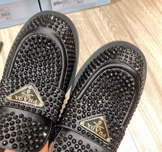 Top Quality Women flat rhinestones shoes, size 35-42, with box , SS110-166