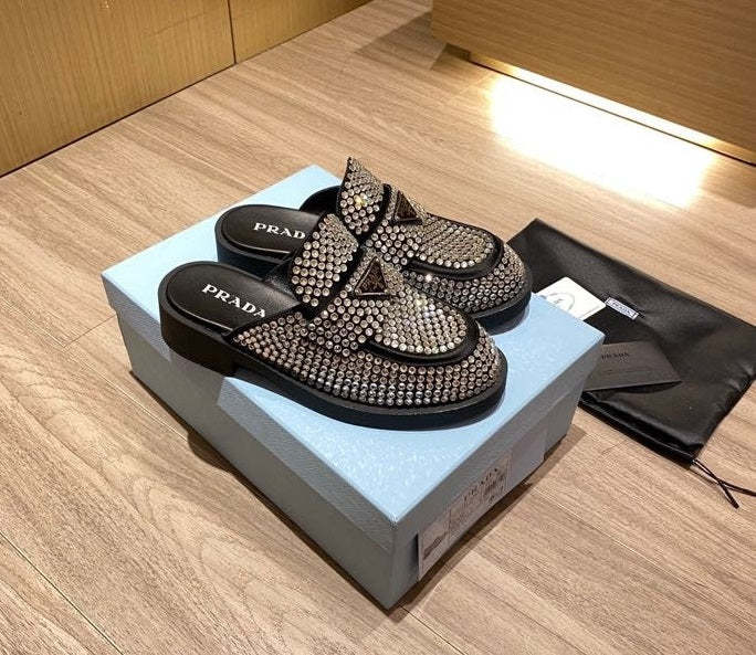 Top Quality Women flat rhinestones shoes, size 35-42, with box , SS110-167