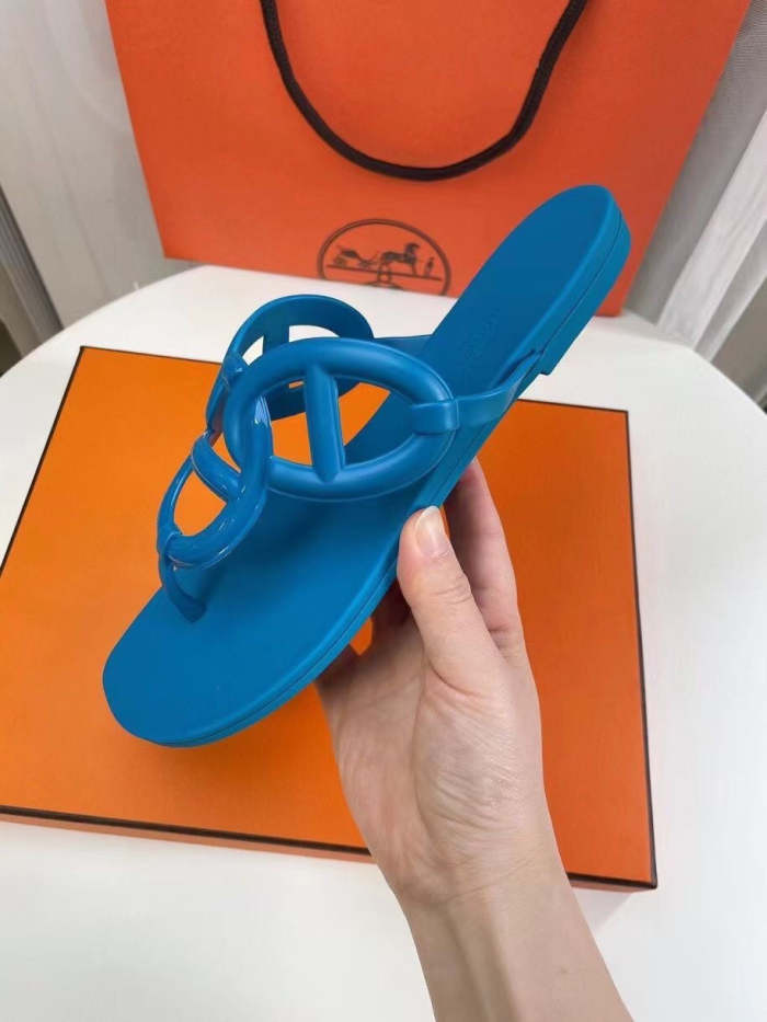 Flat leather sandals slippers , size 35-41  , with box,  SS50-875-880