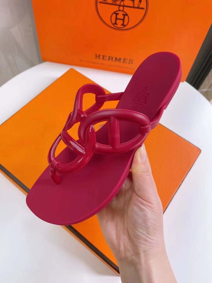 Flat leather sandals slippers , size 35-41  , with box,  SS50-875-880