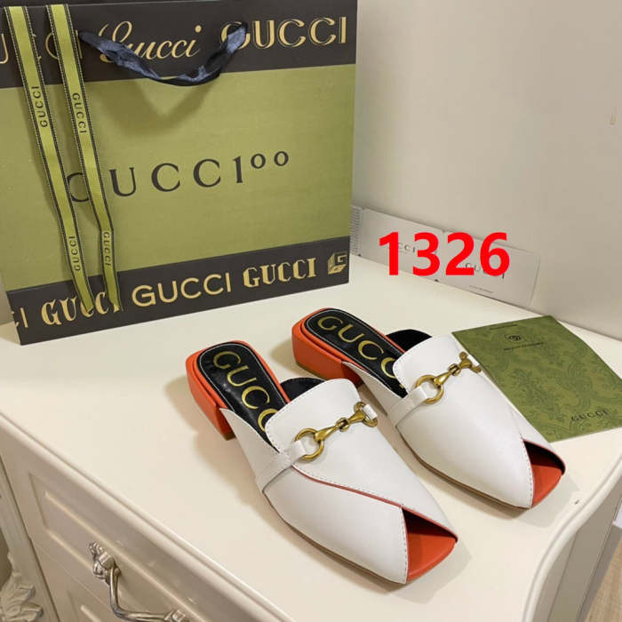 Women leather sandals slippers ,size 35-40,with box, SS60-1325-1327