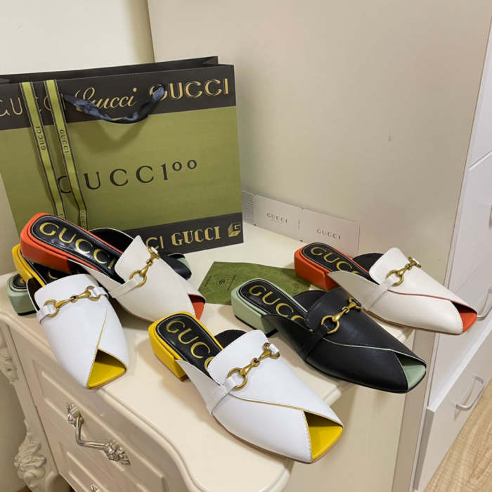 Women leather sandals slippers ,size 35-40,with box, SS60-1325-1327