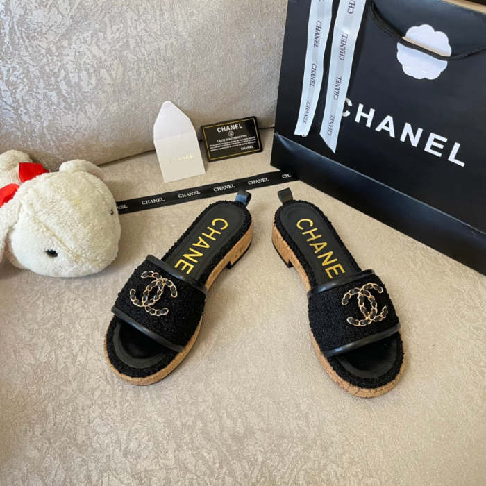 Flat leather sandals slippers , size 34-41 , with box, SS60-1345-1348
