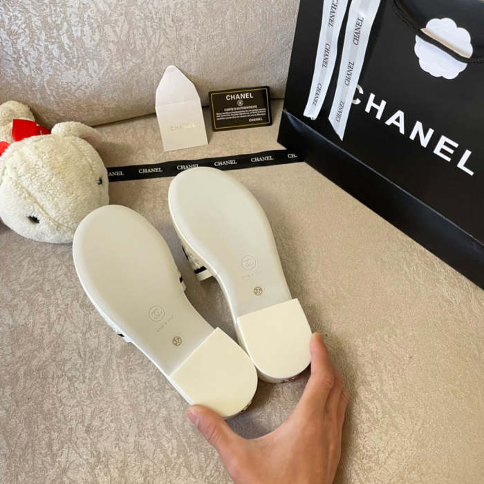 Flat leather sandals slippers , size 34-41 , with box, SS60-1353-1354