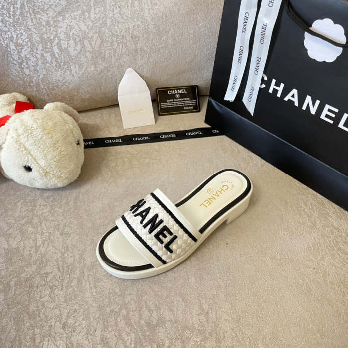 Flat leather sandals slippers , size 34-41 , with box, SS60-1353-1354