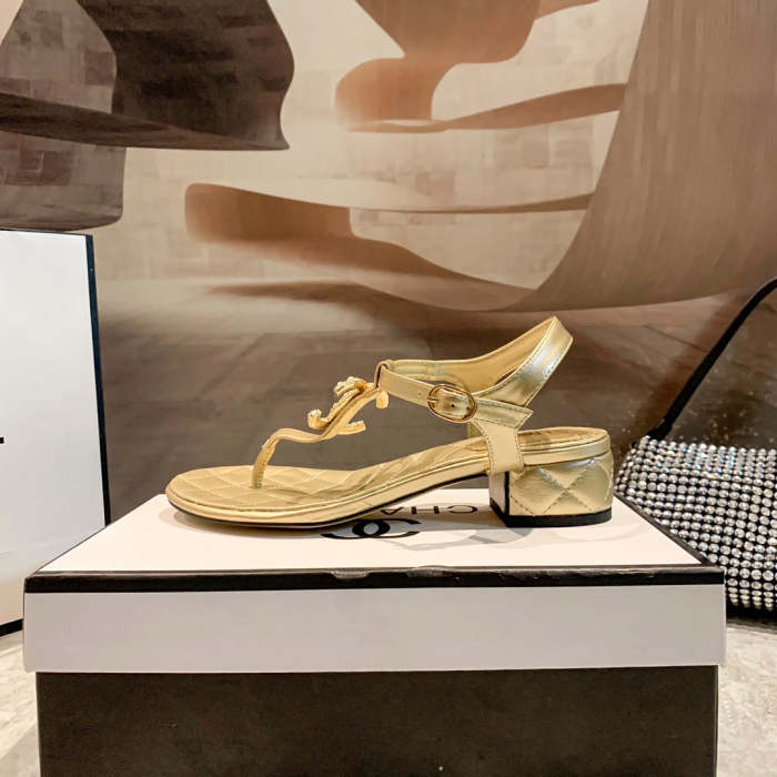 Flat leather sandals slippers , size 34-40 , with box, SS60-1390-1393