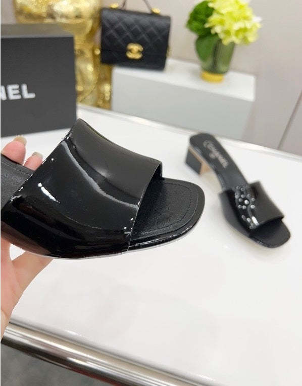 Ladies' high heel slippers ,size 35-43, heel 4.5cm,SS70-1197-1201
