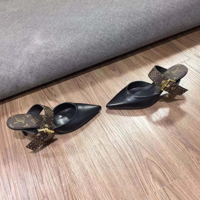 women flat shoes, heel shoes, heel 6.5cm, size 34-43, with box, SS60-1417-1418