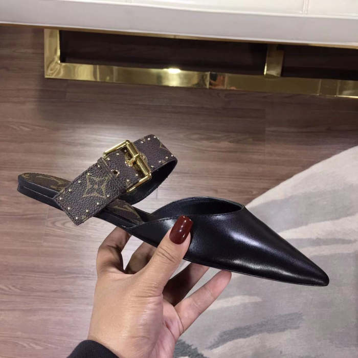 women flat shoes, heel shoes, heel 6.5cm, size 34-43, with box, SS60-1417-1418