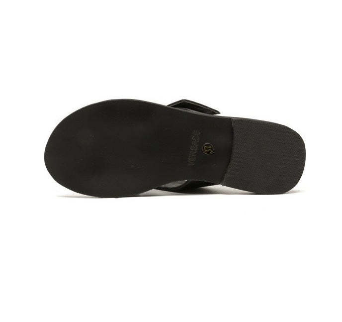 Flat leather sandals slippers , size 35-42 ,with box, SS70-1251-1254