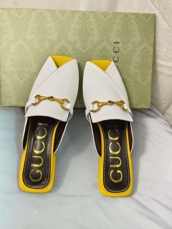 Heel leather sandals slippers,heel 4.5cm, size 35-40 ,with box, SS60-1451