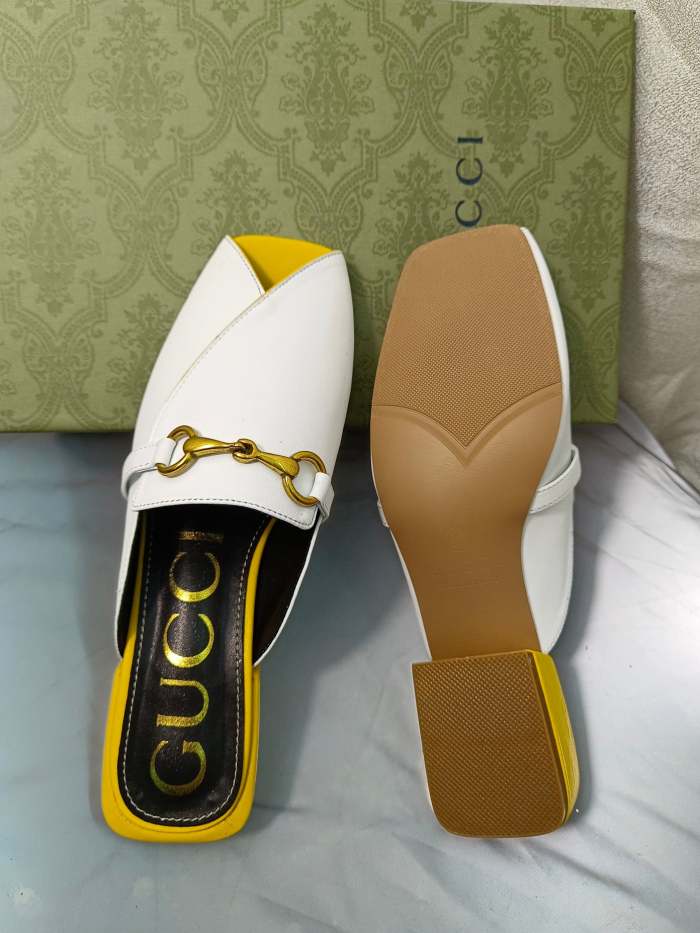 Heel leather sandals slippers,heel 4.5cm, size 35-40 ,with box, SS60-1451