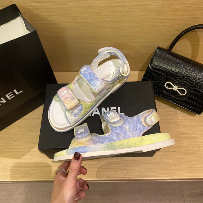 Flat leather sandals slippers , size 34-40 ,with box, SS60-1462