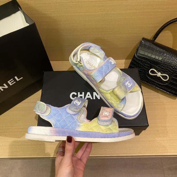 Flat leather sandals slippers , size 34-40 ,with box, SS60-1462