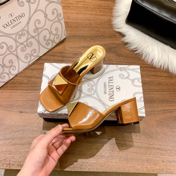 Heel shoes leather sandals slippers , heel 5cm,size 34-41 ,with box, SS60-1471-1476