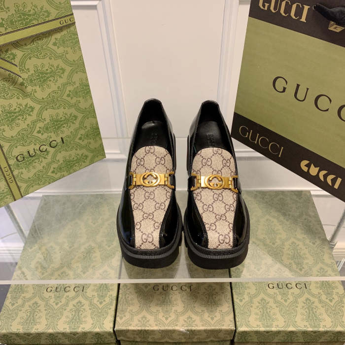 women chunky heel loafers,heel:5.5cm,size 35-40, with box, SS70-1269
