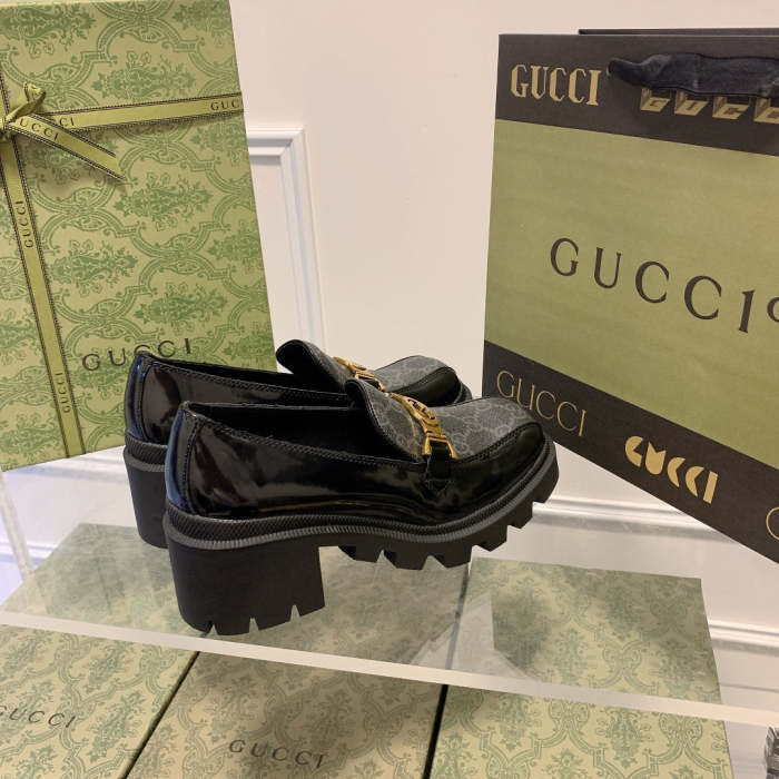 women chunky heel loafers,heel:5.5cm,size 35-40, with box, SS70-1268