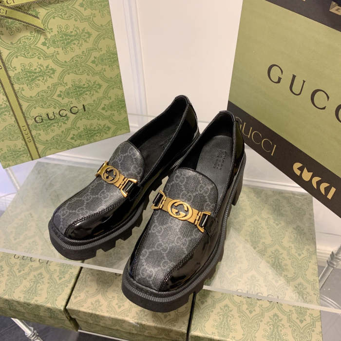 women chunky heel loafers,heel:5.5cm,size 35-40, with box, SS70-1268