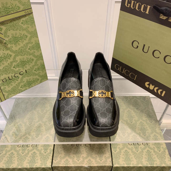 women chunky heel loafers,heel:5.5cm,size 35-40, with box, SS70-1268