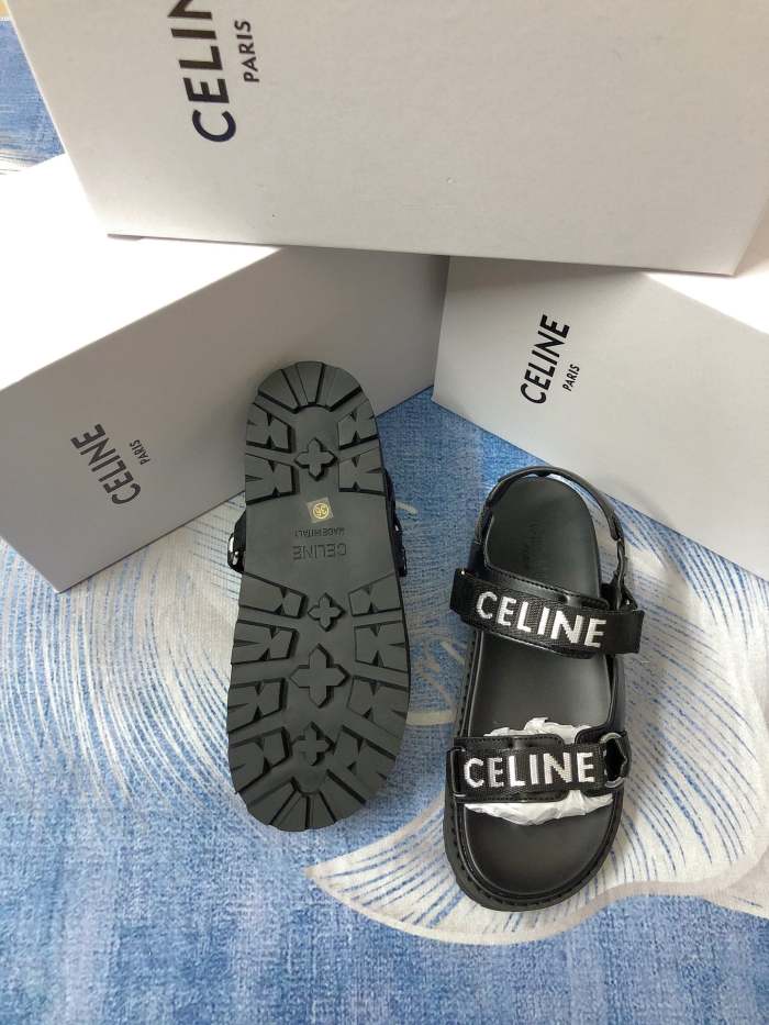 Flat leather sandals slippers , size 35-40 ,with box, SS60-1585
