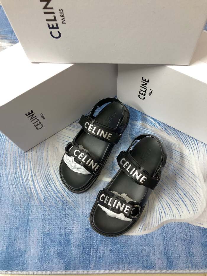 Flat leather sandals slippers , size 35-40 ,with box, SS60-1585