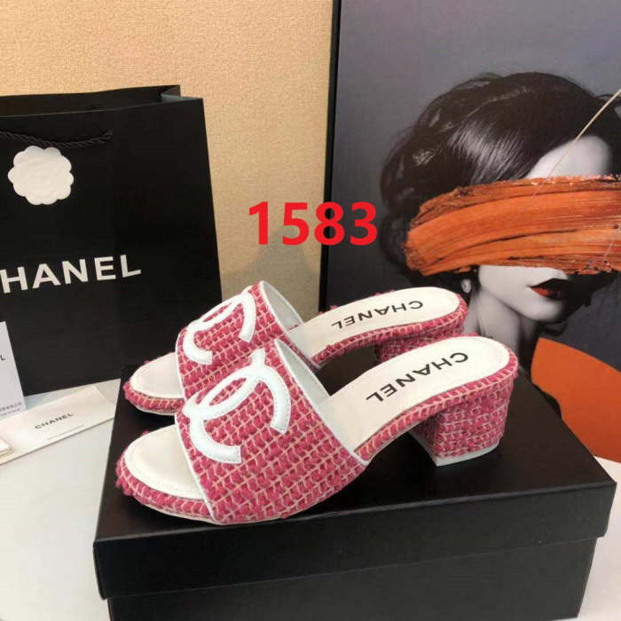 women leather sandals slippers , size 34-41 ,with box, SS60-1582-1583