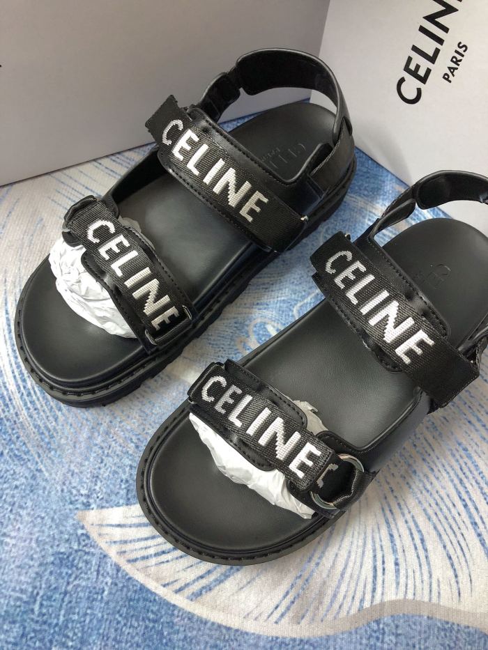 Flat leather sandals slippers , size 35-40 ,with box, SS60-1585