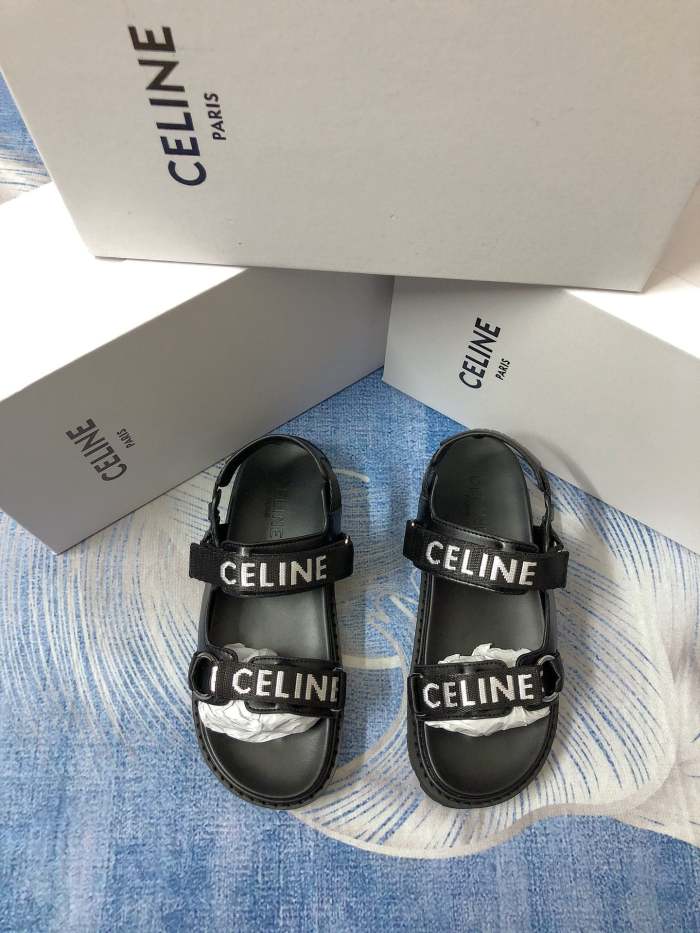 Flat leather sandals slippers , size 35-40 ,with box, SS60-1585