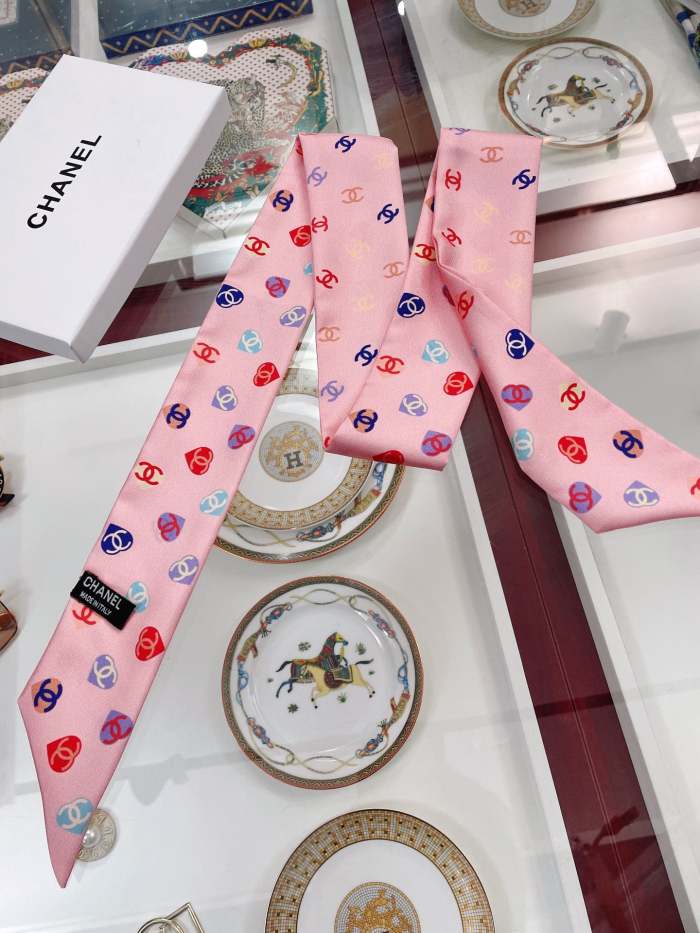 Silk scarf, hair tie , NO BOX, size 8-120cm,  SF15-303-306