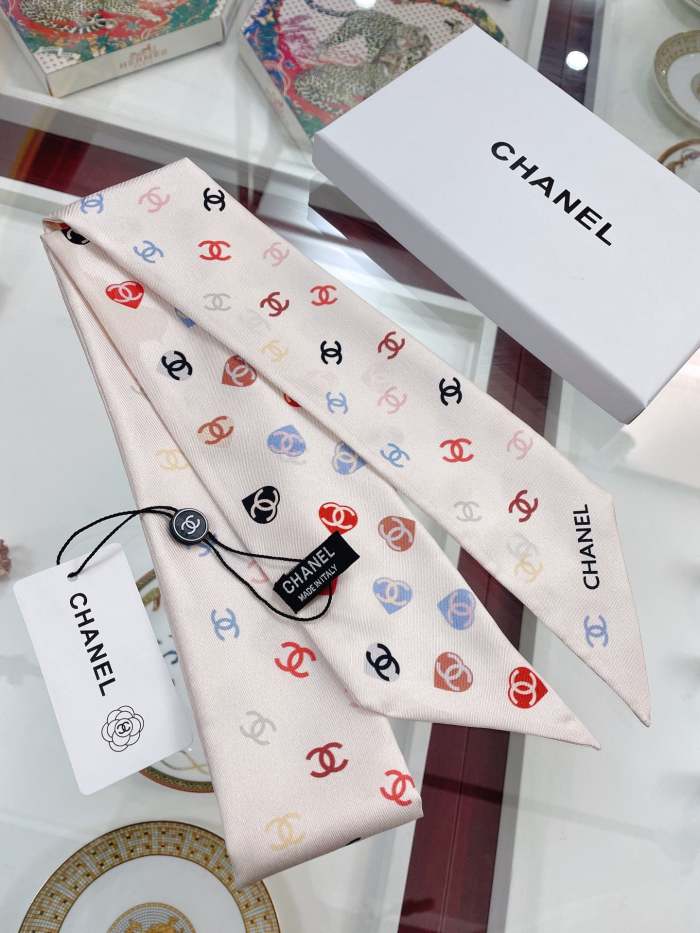 Silk scarf, hair tie , NO BOX, size 8-120cm,  SF15-303-306
