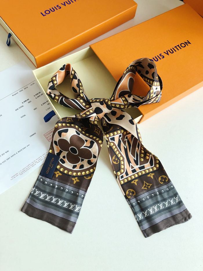 Silk scarf, hair tie , NO BOX, size 8-120cm,  SF15-267-268