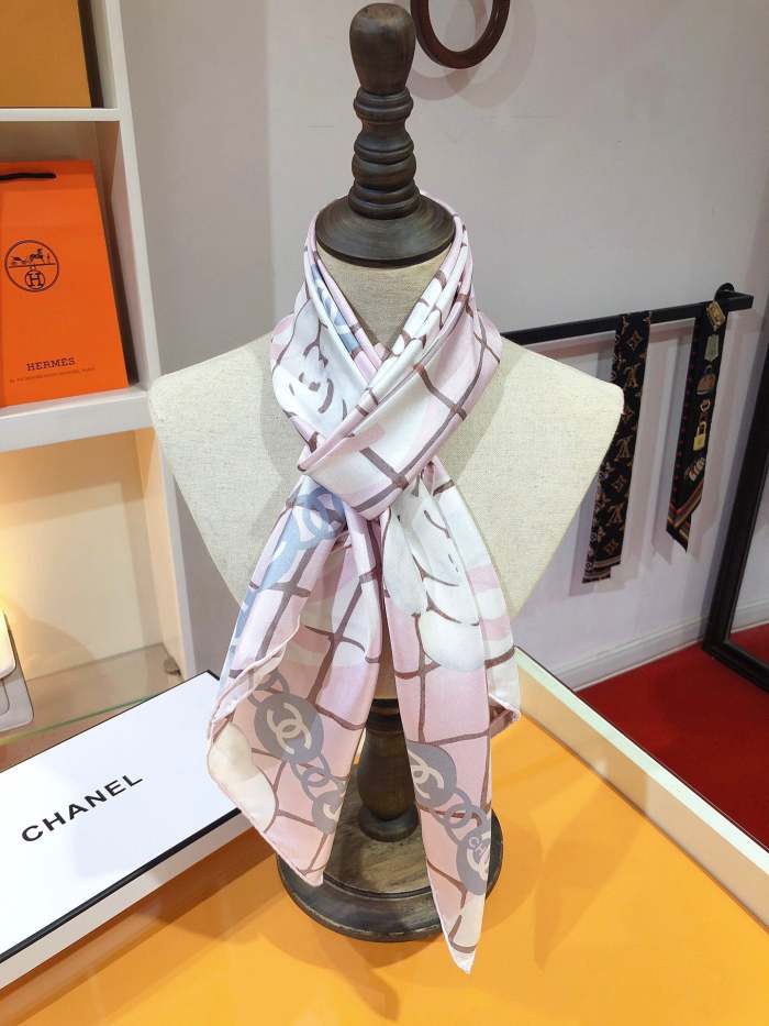 Silk scarf , NO BOX, size 90*90cm,  SF15-293-295