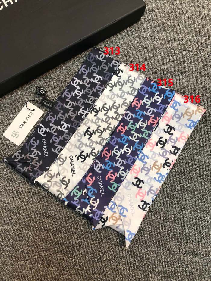 Silk scarf, hair tie , NO BOX, size:8-120cm,  SF15-313-316
