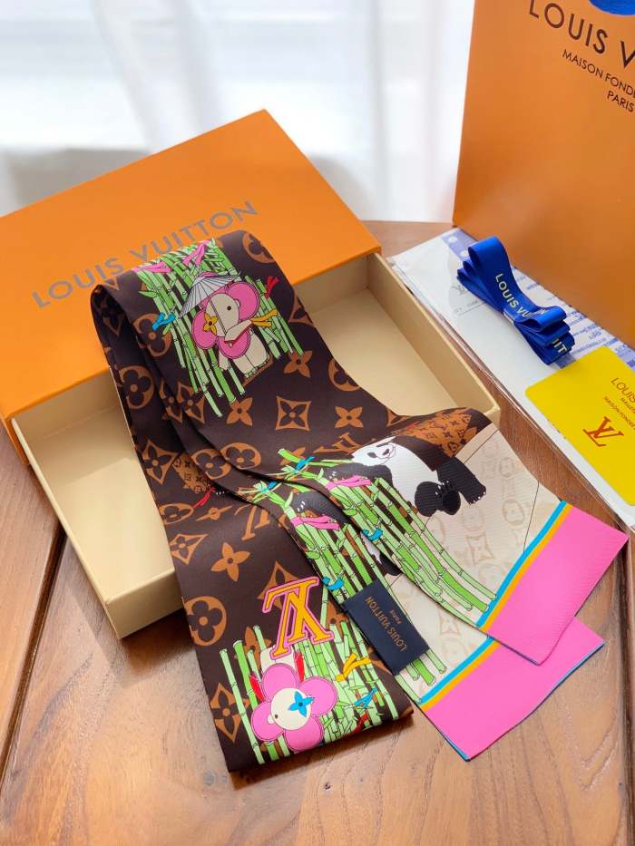 Silk scarf, hair tie , NO BOX, size 8-120cm,  SF15-296-298
