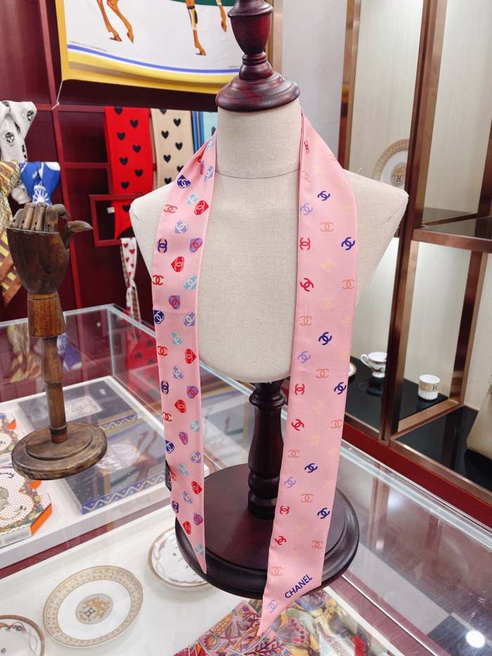 Silk scarf, hair tie , NO BOX, size 8-120cm,  SF15-303-306