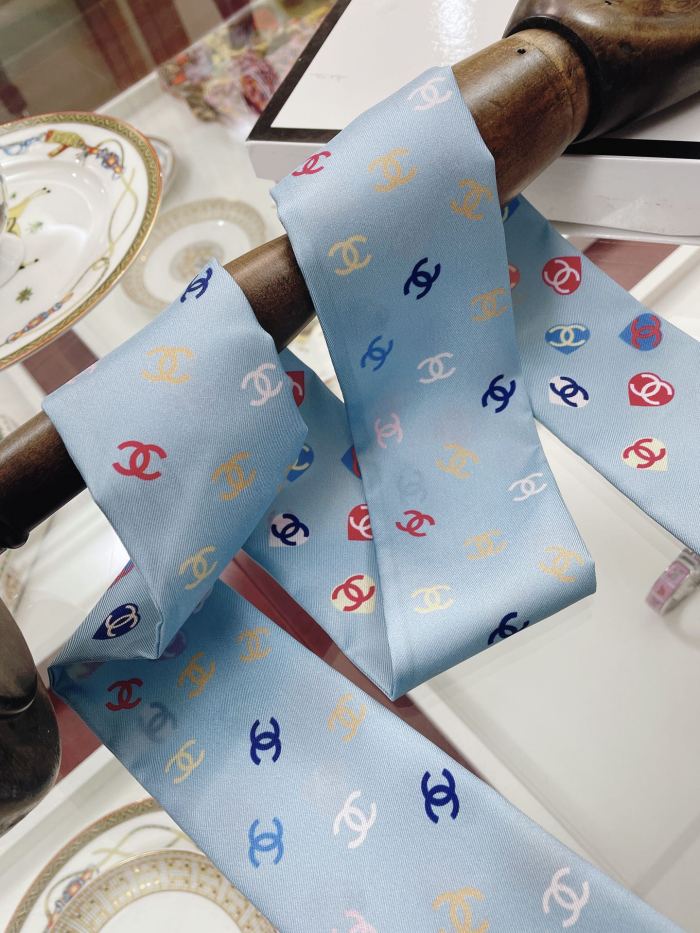 Silk scarf, hair tie , NO BOX, size 8-120cm,  SF15-303-306