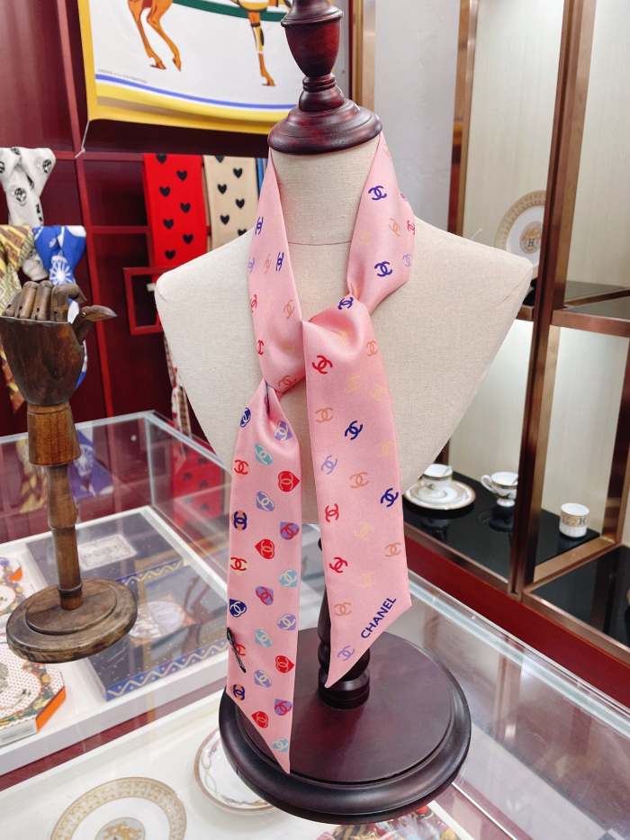 Silk scarf, hair tie , NO BOX, size 8-120cm,  SF15-303-306