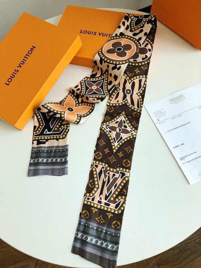 Silk scarf, hair tie , NO BOX, size 8-120cm,  SF15-267-268