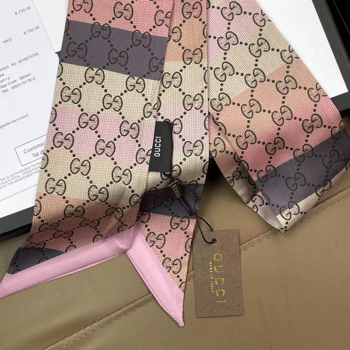 Silk scarf, hair tie , NO BOX, size:8-120cm,  SF15-311-312