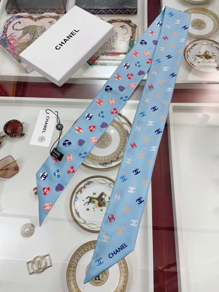 Silk scarf, hair tie , NO BOX, size 8-120cm,  SF15-303-306