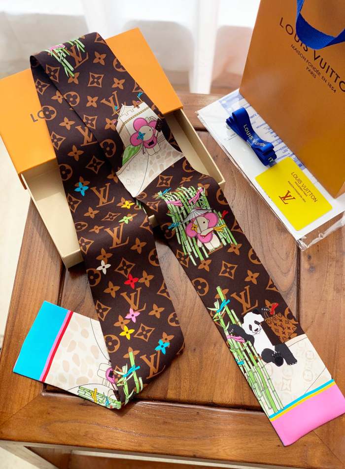 Silk scarf, hair tie , NO BOX, size 8-120cm,  SF15-296-298