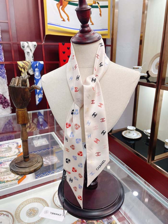 Silk scarf, hair tie , NO BOX, size 8-120cm,  SF15-303-306