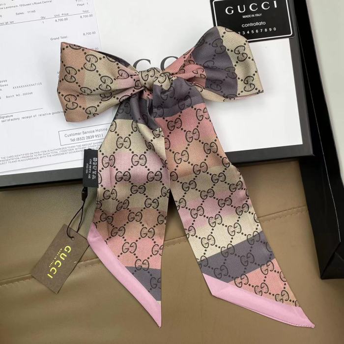 Silk scarf, hair tie , NO BOX, size:8-120cm,  SF15-311-312