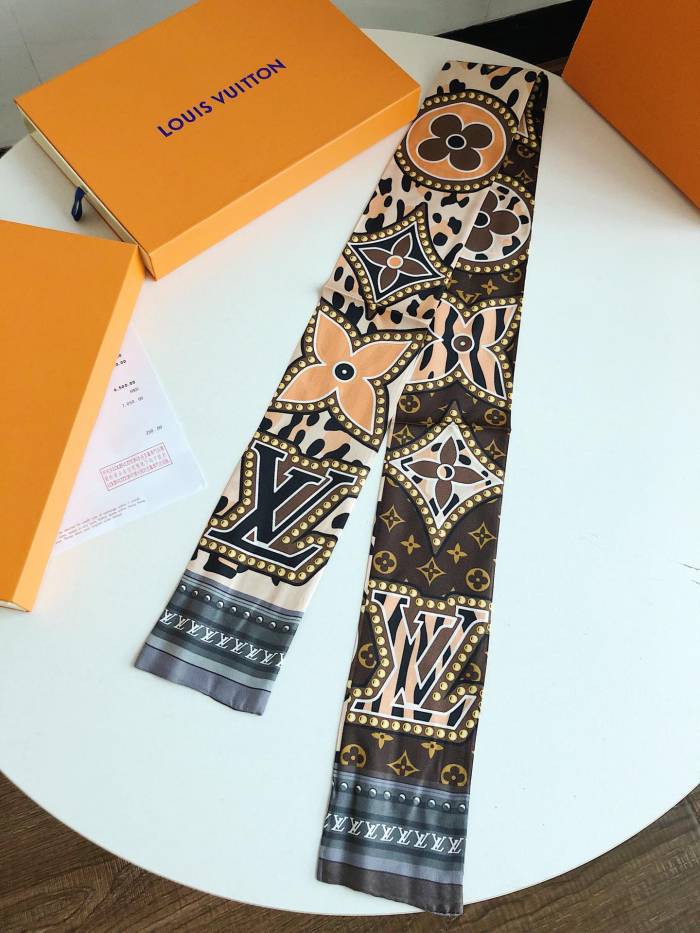 Silk scarf, hair tie , NO BOX, size 8-120cm,  SF15-267-268