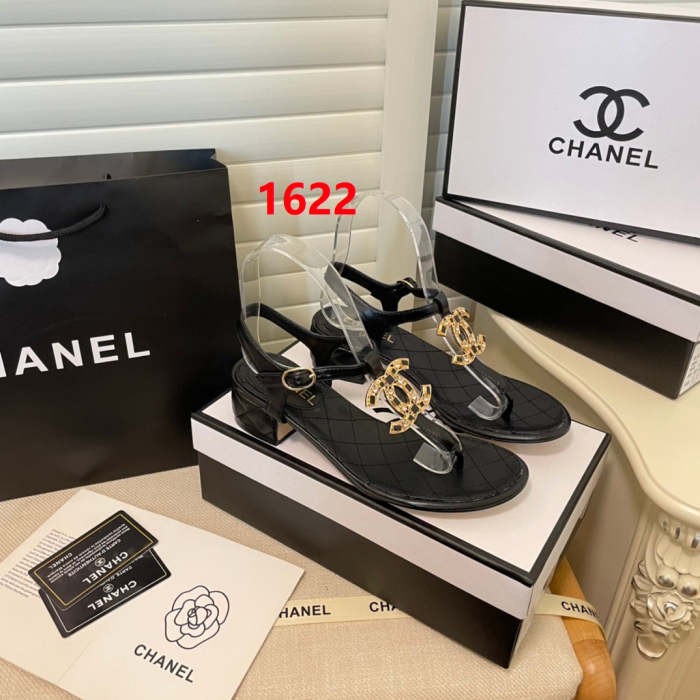 Women leather sandals slippers , size 35-40 ,with box, SS60-1619-1622